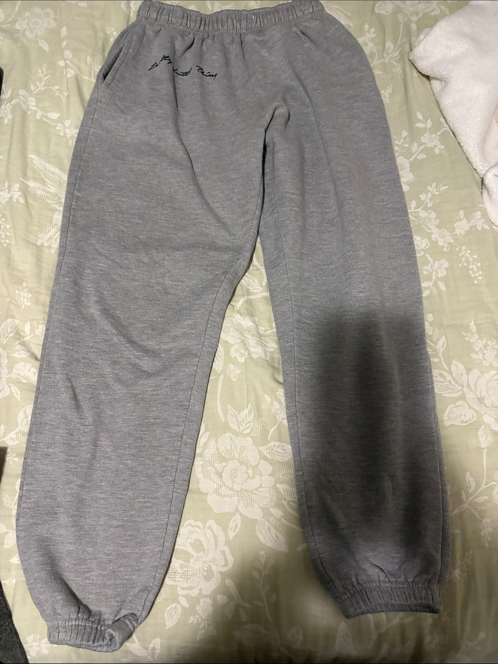 PrettyLittleThing Gray Elastic Cuffed Joggers